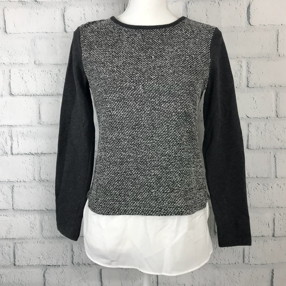 Van Heusen Tweed Crew neck long sleeve sweater XS